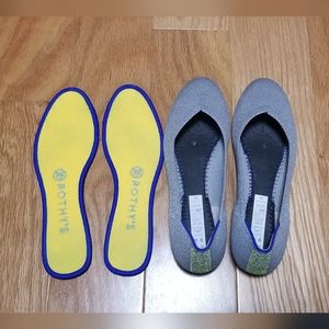 Rothy's Iridescent Round Flats size 7